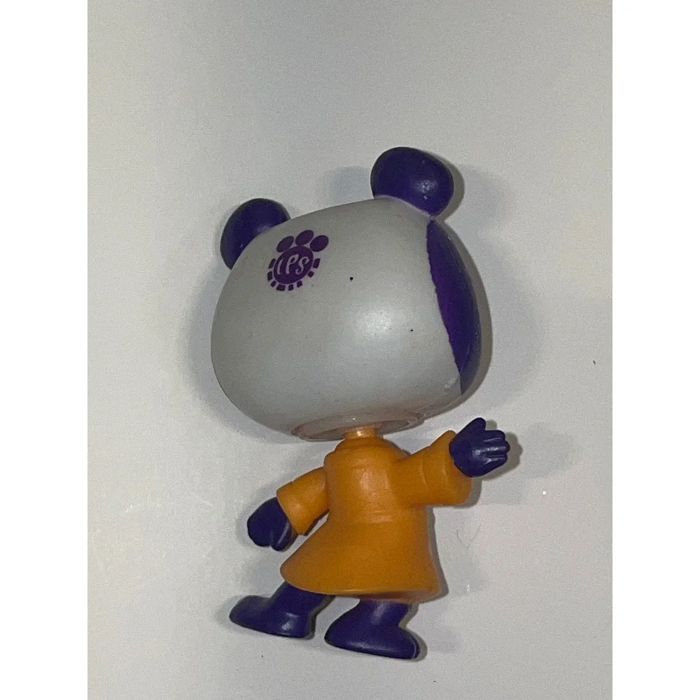 Littlest Pet‎ Shop LPS Penny Ling Panda Bear Figurine Purple Yellow #3690 Hasbro